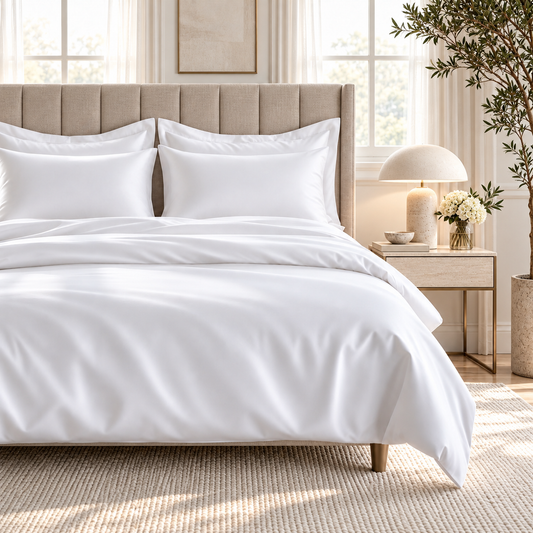 800 Thread Count Egyptian Cotton Grand Splendour LUXE White Bedding Set
