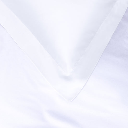 300 Thread Count Pair (2 pillowcases) of Peaceful Empress Pillowcases - Percale White
