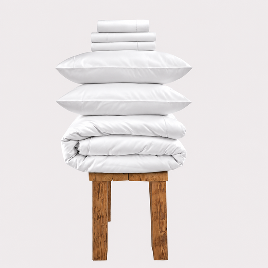 800 Thread Count Egyptian Cotton Cedarhurst LUXE Bedding Set - Brilliant White