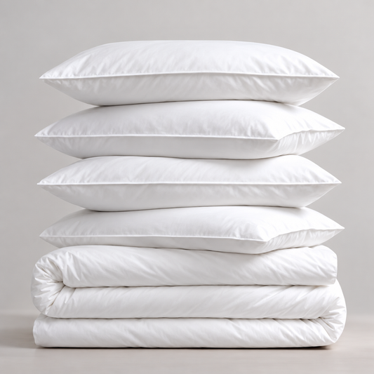 Luxury 10.5 Tog Duck Down Duvet & Pillow Set