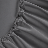 800 Thread Count Egyptian Cotton Grand Splendour Sateen Fitted Sheet - Graphite Grey