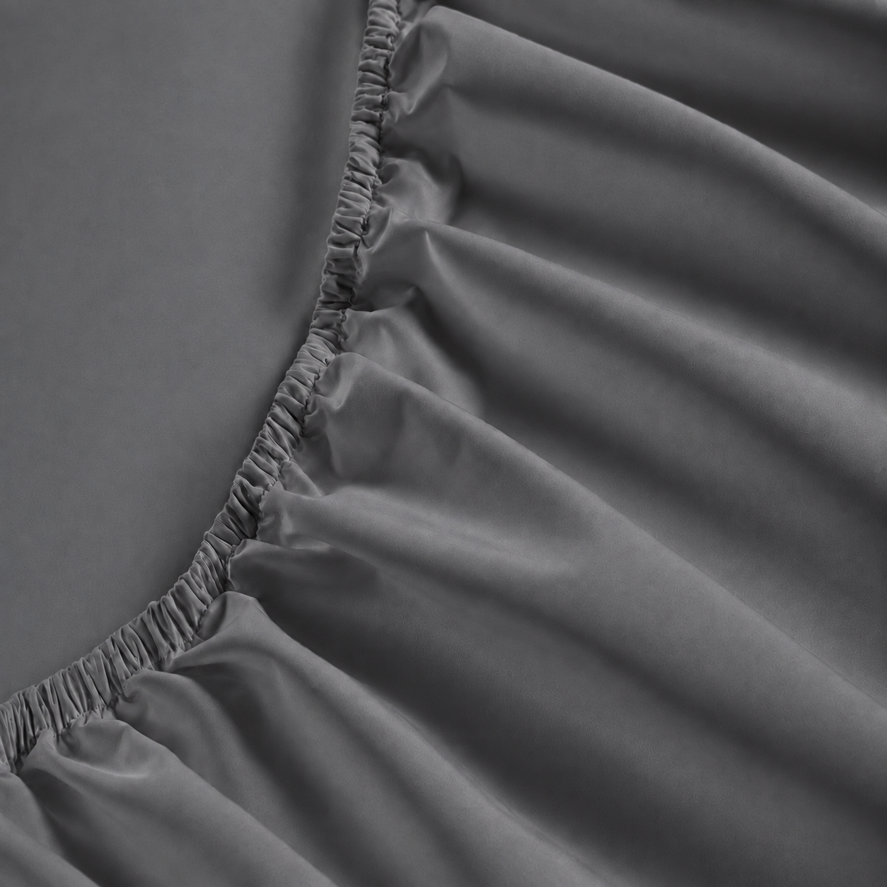 800 Thread Count Egyptian Cotton Grand Splendour Sateen Fitted Sheet - Graphite Grey