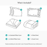 800 Thread Count Egyptian Cotton Grand Splendour Sateen Bedding Set - Oyster Mushroom