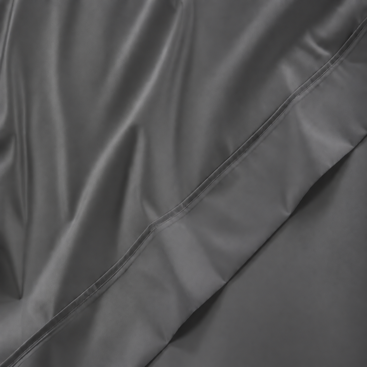800 Thread Count Egyptian Cotton Grand Splendour Sateen Flat Sheet - Graphite Grey