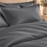 800 Thread Count Egyptian Cotton Grand Splendour Sateen Duvet Cover - Pewter