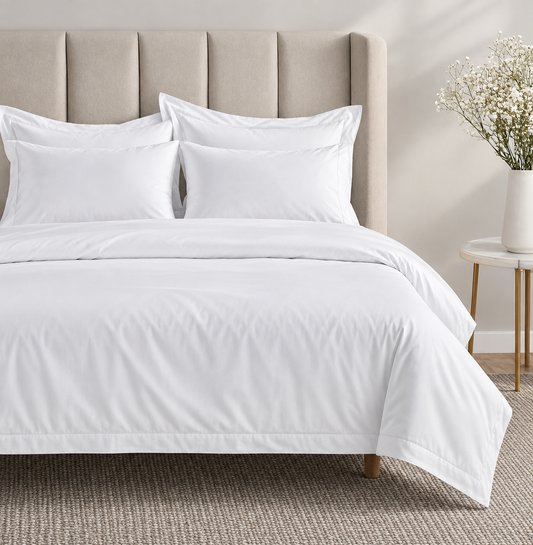 300 Thread Count Percale Brookshire Duvet Cover - Brilliant White