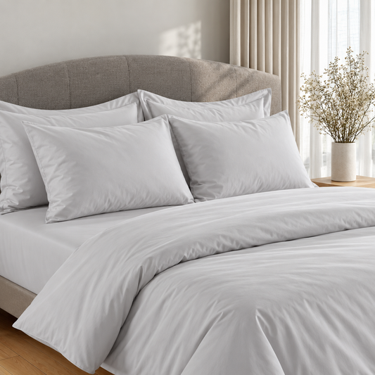 300 Thread Count Peaceful Empress Duvet Cover - Silver Dove Grey