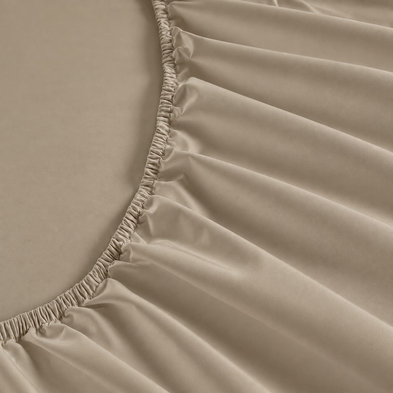 All Season 100% Egyptian Giza Fitted Sheet - Latte