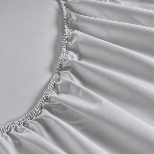 800 Thread Count Egyptian Cotton Grand Splendour Sateen Fitted Sheet - Moonstone