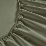 800 Thread Count Egyptian Cotton Grand Splendour Sateen Bedding Set - Olive
