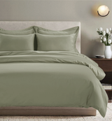 All Season Egyptian Giza Duvet Cover - Sage