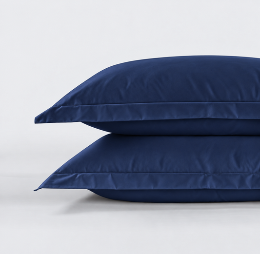 800 Thread Count Egyptian Cotton Grand Splendour Sateen Pillowcase - Estate Navy