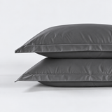 800 Thread Count Egyptian Cotton Pair (2 Pillowcases) of Grand Splendour Sateen Pillowcases - Pewter