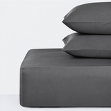 800 Thread Count Egyptian Cotton Grand Splendour Sateen Fitted Sheet - Graphite Grey