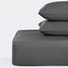 UPS 800 thread Count Egyptian Cotton Grand Splendour LUXE Fitted Sheet - Sateen Graphite Grey