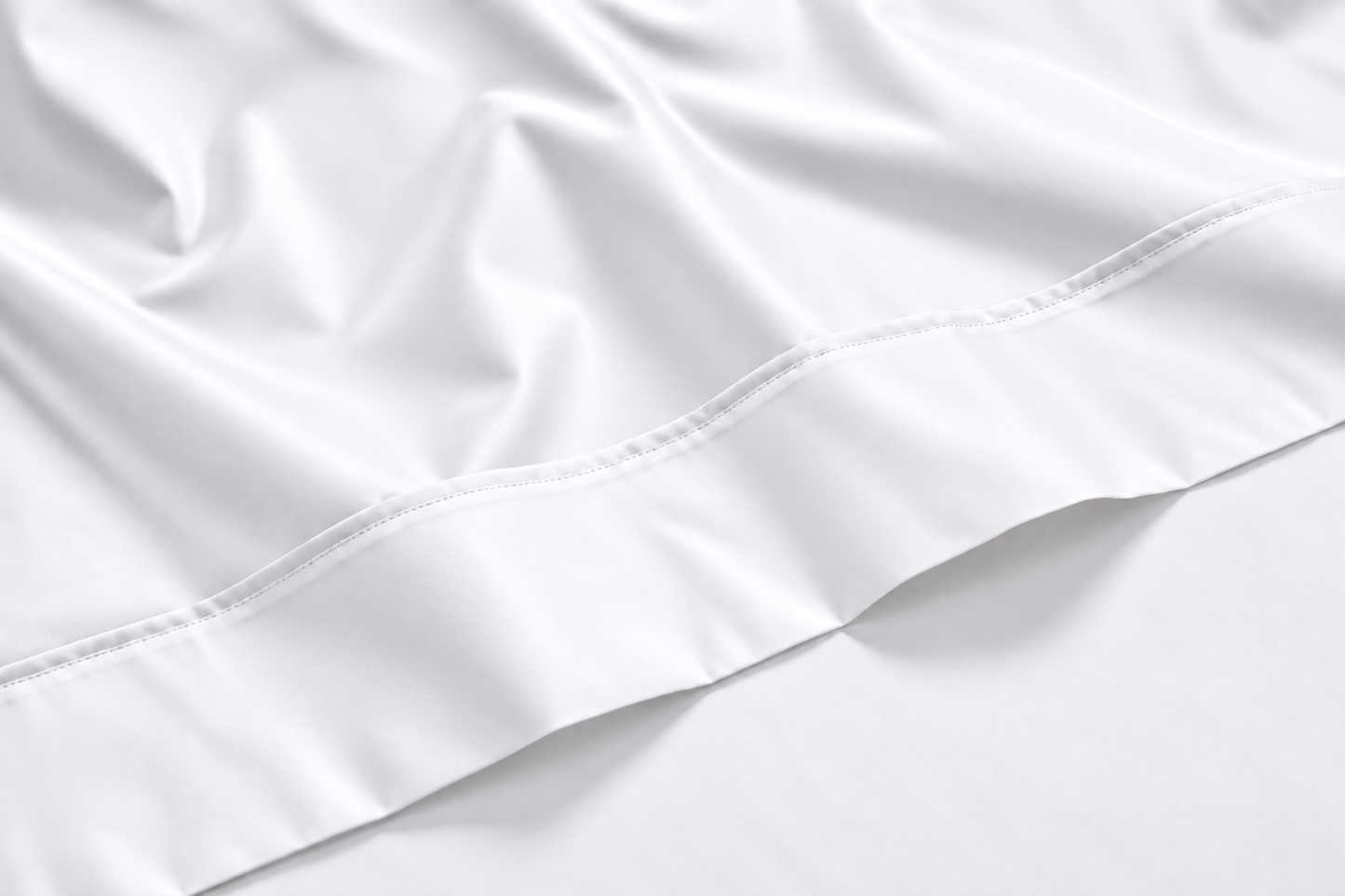 800 Thread Count Egyptian Cotton Grand Splendour Sateen Flat Sheet - Brilliant White