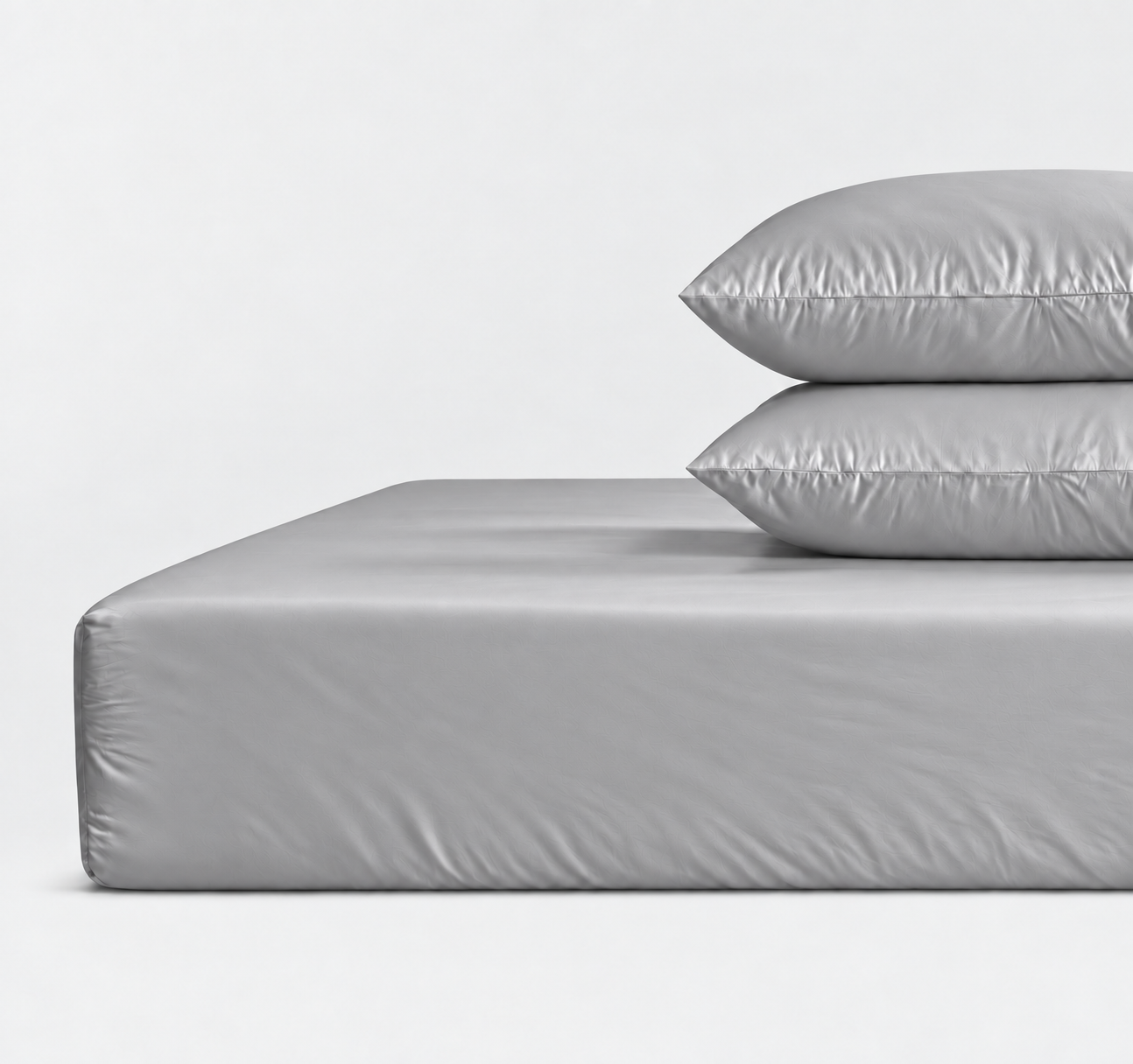 800 Thread Count Egyptian Cotton Grand Splendour Sateen Fitted Sheet - Moonstone