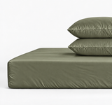 800 Thread Count Egyptian Cotton Grand Splendour Sateen Fitted Sheet - Olive