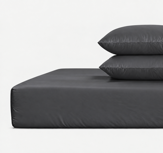 800 Thread Count Egyptian Cotton Grand Splendour Sateen Fitted Sheet - Pewter