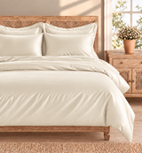 800 Thread Count Egyptian Cotton Grand Splendour Sateen Duvet Cover - Pearl
