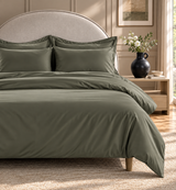 800 Thread Count Egyptian Cotton Grand Splendour Sateen Bedding Set - Sage Green