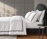 800 Thread Count Egyptian Cotton Royalton Lux Buttery Smooth Duvet Cover - Jet Black