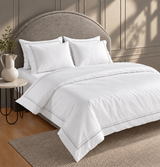 800 Thread Count Egyptian Cotton Royalton Lux Buttery Smooth Duvet Cover - Silver Dove Grey