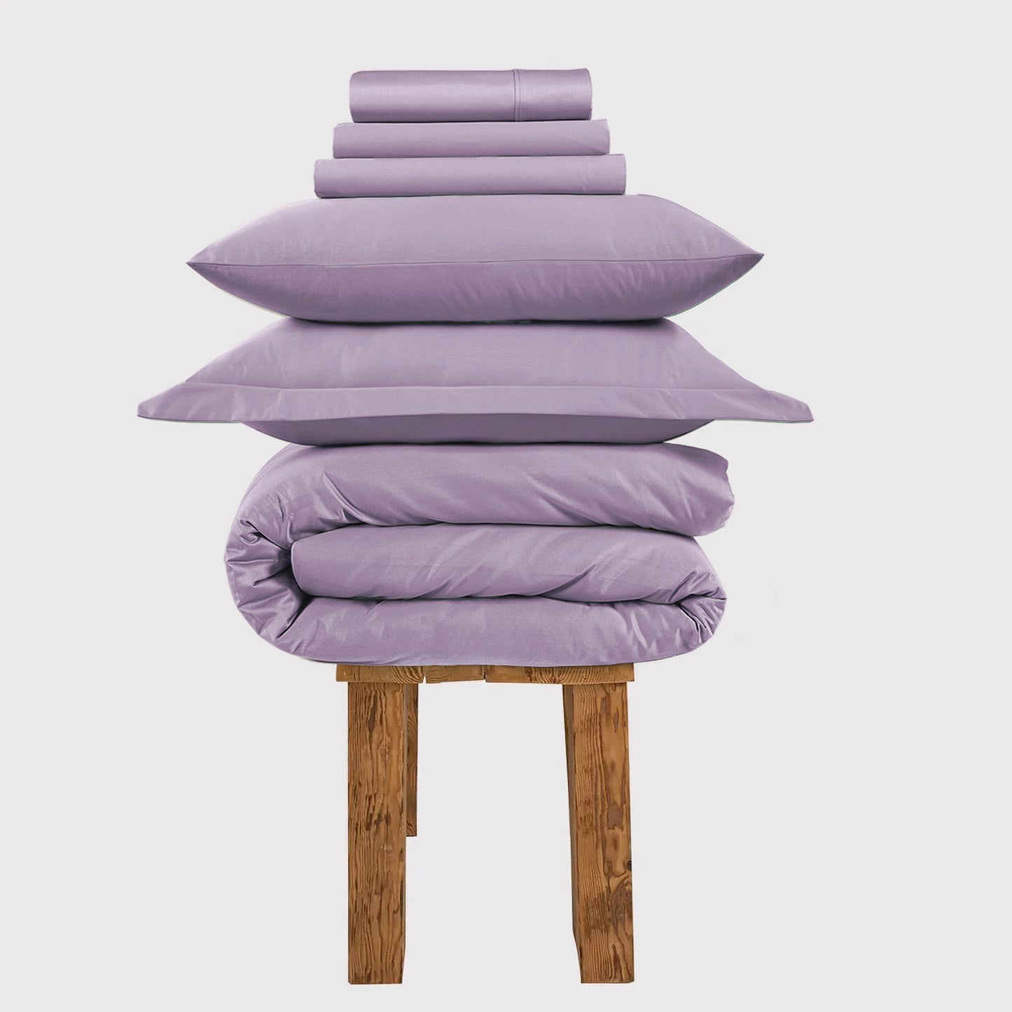 800 Thread Count Egyptian Cotton Grand Splendour Sateen Bedding Set - Mauve
