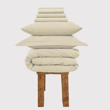 800 Thread Count Egyptian Cotton Grand Splendour Sateen Bedding Set - Pearl