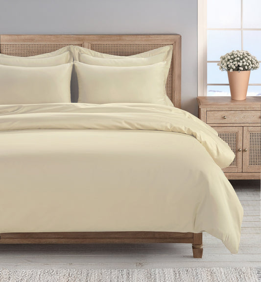 800 Thread Count Egyptian Cotton Grand Splendour Sateen Duvet Cover - Pearl