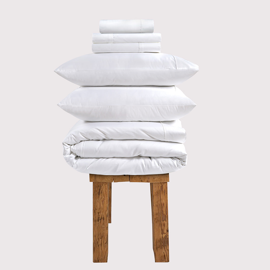 800 Thread Count Egyptian Cotton Windsor LUXE Bedding Set - Brilliant White