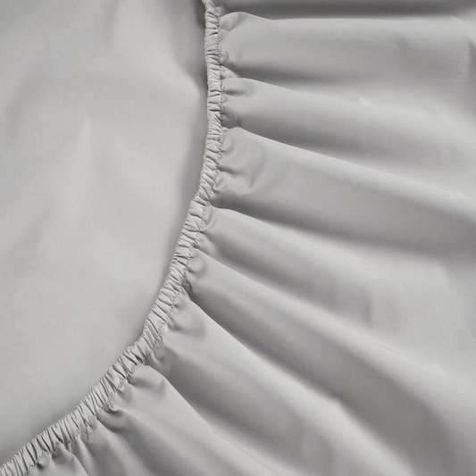 800 Thread Count Egyptian Cotton Grand Splendour Sateen Fitted Sheet - Oyster Mushroom