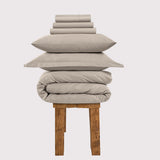 800 Thread Count Egyptian Cotton Grand Splendour Sateen Bedding Set  - Simply Taupe