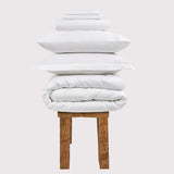 800 Thread Count Egyptian Cotton Kensington Lux Buttery Smooth Duvet Cover - White Bedding Set