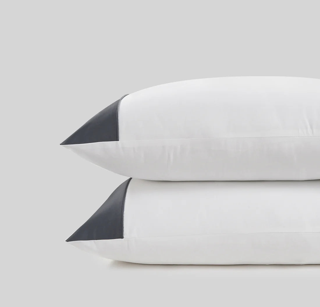 800 Thread Count Egyptian Cotton Harrogate Lux Buttery Smooth Duvet Cover - Graphite Grey Bedding Set