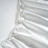 800 Thread Count Egyptian Cotton Duke of Bliss LUXE White Bedding Set - Graphite Grey Accent