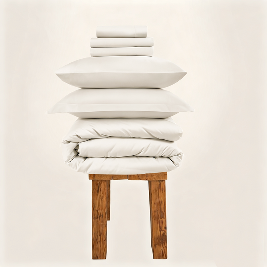 All Season 100% Egyptian Giza Bedding Set - Frost