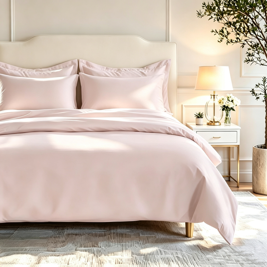 All Season 100% Egyptian Giza Bedding Set - Petal