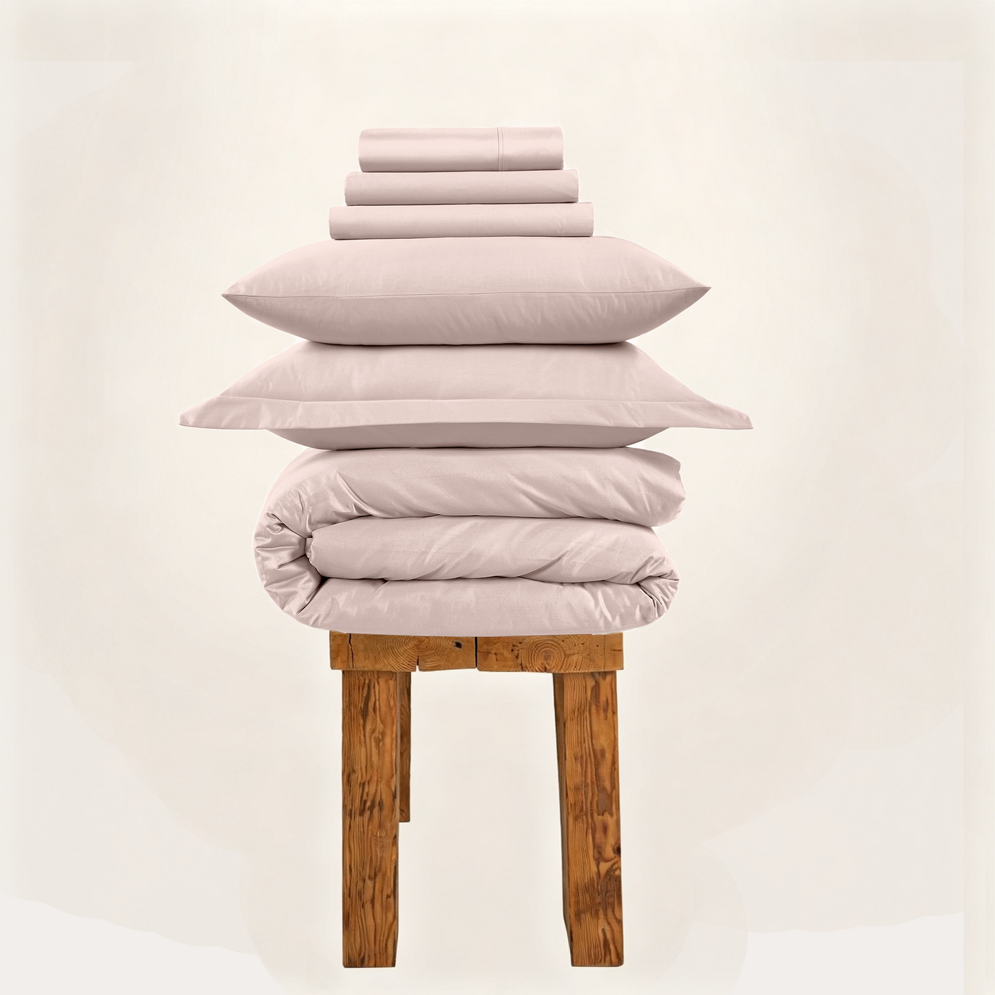 All Season 100% Egyptian Giza Bedding Set - Petal