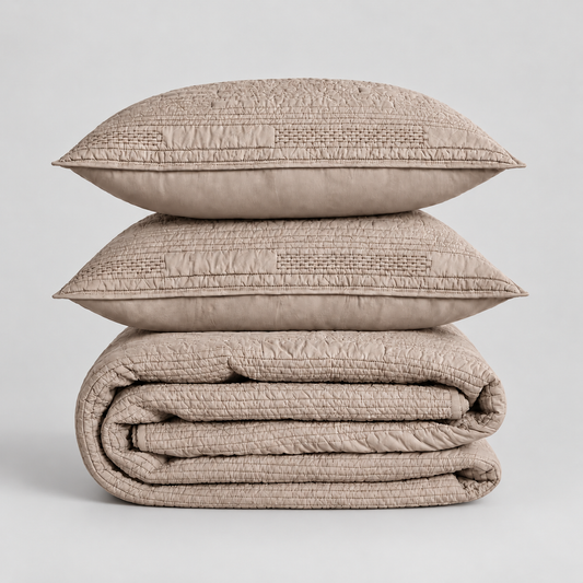 Emerson Quilt Set - Beige
