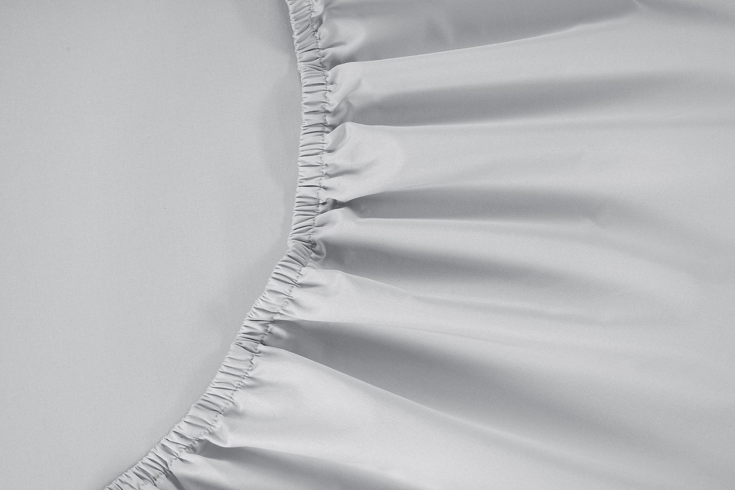 Brookshire Percale Fitted Sheet - Silver Dove Grey