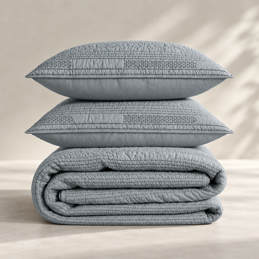 Emerson Quilt Set - Grey