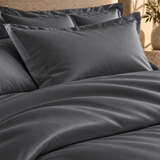 800 Thread Count Egyptian Cotton Grand Splendour Sateen Bedding Set - Graphite Grey