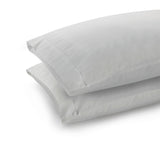 300 Thread Count Percale Pair (2 pillowcases) of Brookshire Pillowcases - Silver Dove Grey