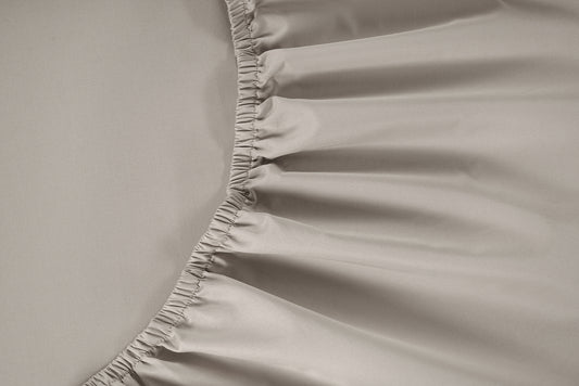 800 Thread Count Egyptian Cotton Grand Splendour Sateen Fitted Sheet - Simply Taupe