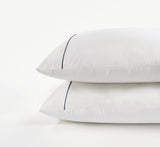 800 Thread Count Pair (2 Pillowcases) of Egyptian Cotton Duke of Bliss Lux Buttery Smooth Pillowcases - Graphite Grey Accent