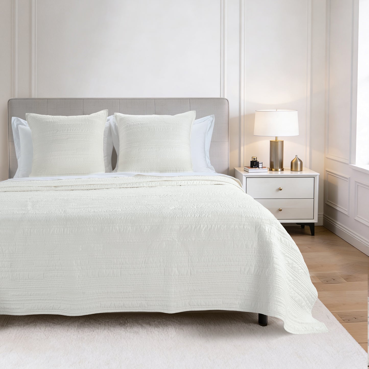 Emerson Quilt Set - White