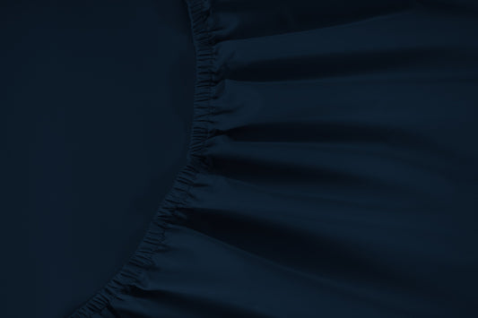 800 Thread Count Egyptian Cotton Grand Splendour Sateen Fitted Sheet - Estate Navy