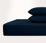 800 Thread Count Egyptian Cotton Grand Splendour Sateen Fitted Sheet - Estate Navy