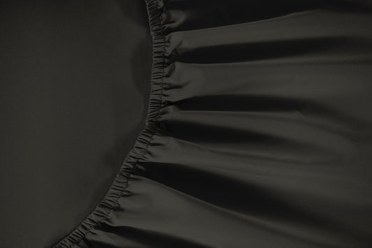 800 Thread Count Egyptian Cotton Grand Splendour Sateen Fitted Sheet - Pewter